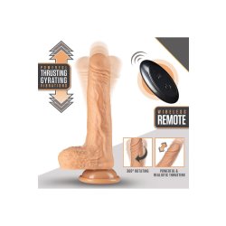BLUSH Dr. Skin Dr. Grey Stossender & Kreisender Dildo Ø 3,5 cm x 19,6 cm Beige