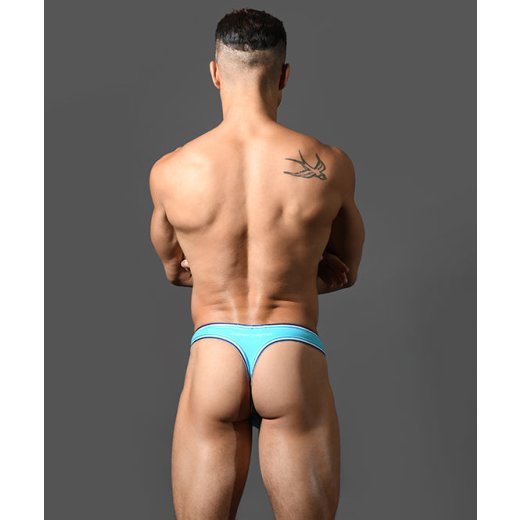 ANDREW CHRISTIAN ALMOST NAKED Racer Swim Thong Hellblau