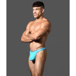 ANDREW CHRISTIAN ALMOST NAKED Racer Swim Thong Hellblau