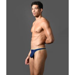 ANDREW CHRISTIAN ALMOST NAKED Racer Swim Thong Navy