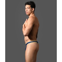 ANDREW CHRISTIAN ALMOST NAKED Racer Swim Thong Navy