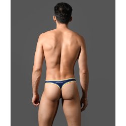 ANDREW CHRISTIAN ALMOST NAKED Racer Swim Thong Navy