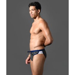 ANDREW CHRISTIAN Nautical Swim Bikini Navy