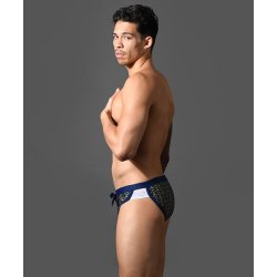 ANDREW CHRISTIAN Nautical Swim Bikini Navy