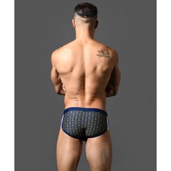 ANDREW CHRISTIAN Nautical Swim Trunk Navy