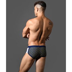 ANDREW CHRISTIAN Nautical Swim Trunk Navy