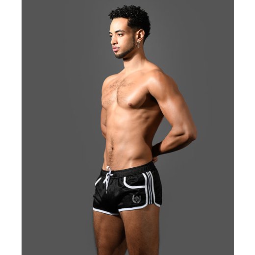 ANDREW CHRISTIAN Sports Mesh Swim Shorts Schwarz