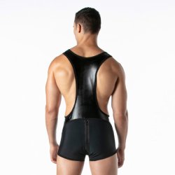 LEADER Brut Singlet Schwarz