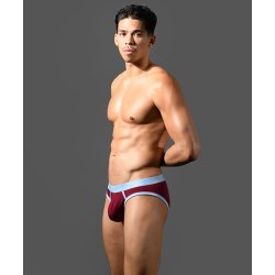 ANDREW CHRISTIAN BULGE C-Ring Brief Weinrot