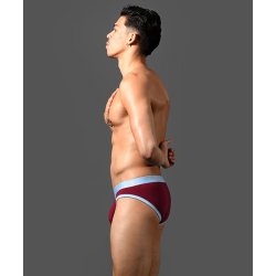 ANDREW CHRISTIAN BULGE C-Ring Brief Weinrot