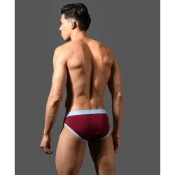 ANDREW CHRISTIAN BULGE C-Ring Brief Weinrot