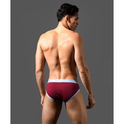 ANDREW CHRISTIAN BULGE C-Ring Brief Weinrot