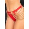 KINKY DIVA Chain Belt Rot/Gold One Size
