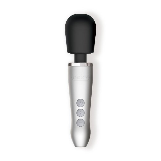 DOXY Go Mini-Wand-Massager aus Aluminium Silber