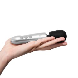 DOXY Go Mini-Wand-Massager aus Aluminium Silber