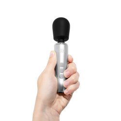 DOXY Go Mini-Wand-Massager aus Aluminium Silber