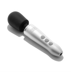DOXY Go Mini-Wand-Massager aus Aluminium Silber