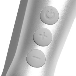 DOXY Go Mini-Wand-Massager aus Aluminium Silber