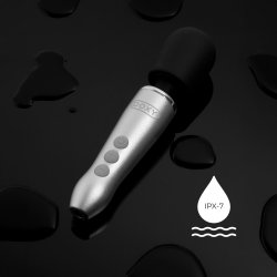 DOXY Go Mini-Wand-Massager aus Aluminium Silber