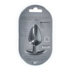 OUCH Smooth Silicone Anal-Plug Large 8,9 cm Gunmetal