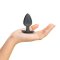 OUCH Smooth Silicone Anal-Plug Large 8,9 cm Gunmetal
