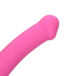 LOVELINE Non-Phallic Vibrating Dildo Medium Pink