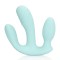 LOVELINE Three-In-One Liquid Silicone Vibrator Hellblau