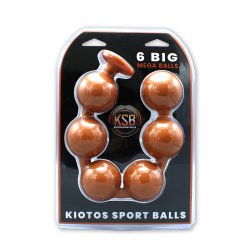 KIOTOS Sport Balls 6 Big Mega Balls aus Silikon Gold