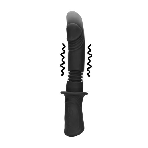 OUCH Hand Held Vibrationg & Thrusting Sex Machine