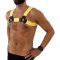 SAXOS PVC Brust Harness Gelb