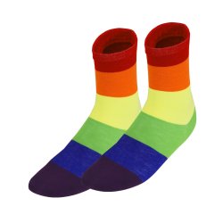 DIVERTYSEX Regenbogen Socken L/XL
