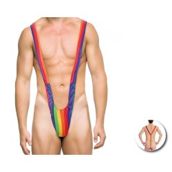 DIVERTYSEX Regenbogen Mankini One Size