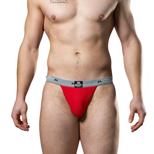 ORIGINAL JOCKSTRAP - 1" Rot / Grau