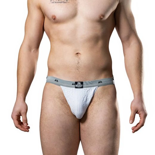 ORIGINAL JOCKSTRAP - 1" Weiss / Grau