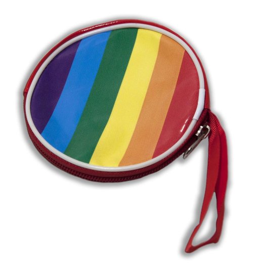 DIVERTYSEX Regenbogen Geldbörse mit Reissverschluss