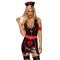 LEG AVENUE Naughty Nurse Kostüm Set aus Vinyl Schwarz