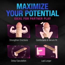 BLUSH Performance Plus Fortitude Extender Sleeve aus Silikon Ø 4,4 cm