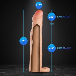 BLUSH Performance Plus Fortitude Extender Sleeve aus Silikon Ø 4,4 cm