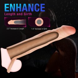 BLUSH Performance Plus Fortitude Extender Sleeve aus Silikon Ø 4,4 cm