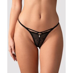 OBSESSIVE Iliosa Chemise & Thong Schwarz
