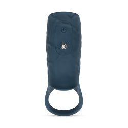 BONERS Vibrating Penis Sleeve Blau