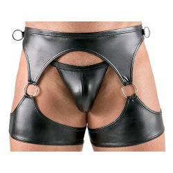 SVENJOYMENT Harness-Set mit 2 Karabinern Schwarz