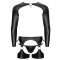 SVENJOYMENT Harness-Set mit 2 Karabinern Schwarz