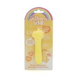 UNIHORN USB Bullet Vibrator Bean Blossom Gelb