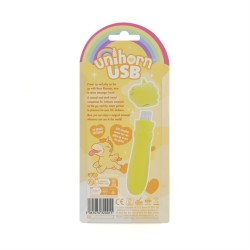 UNIHORN USB Bullet Vibrator Bean Blossom Gelb
