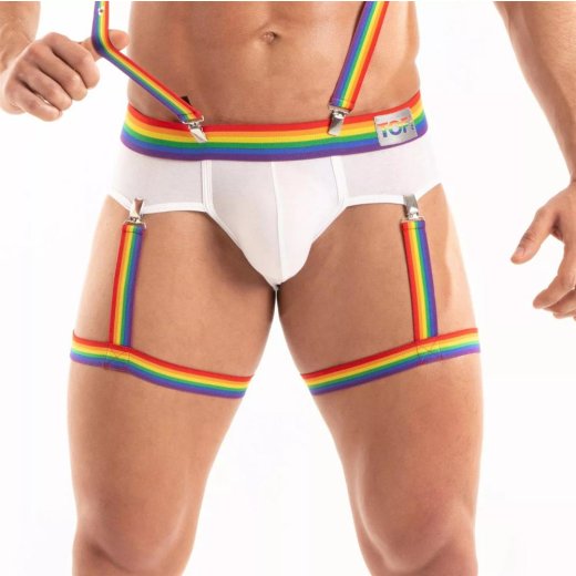 TOF Rainbow Leg Harness Multicolor One Size