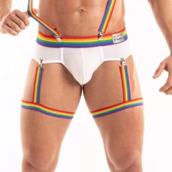 TOF Rainbow Leg Harness Multicolor One Size