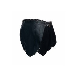 MALE BASICS Dngeons Leather Warrior Skirt Schwarz One Size