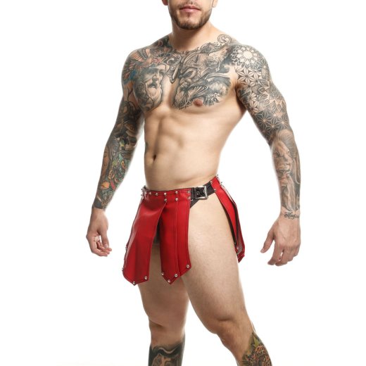 MALE BASICS Dngeons Leather Warrior Skirt Rot One Size