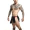 MALE BASICS Dngeons Leather Skirt Schwarz/Rot One Size